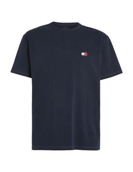 Camiseta Tommy Básica Hombre Azul Marino