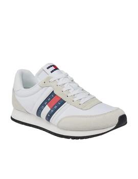 Zapatillas Tommy Runner Casual Hombre blanca