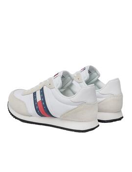 Zapatillas Tommy Runner Casual Hombre blanca