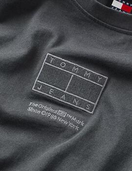 Camiseta Tommy Reg Tonal Hombre Gris