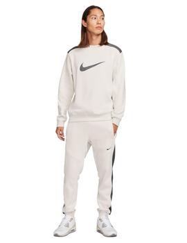 Sudadera Nike Fleece Crewneck Sweatshirt Hombre Beige