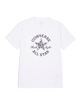 Camiseta Converse Leopardo Mujer Blanca