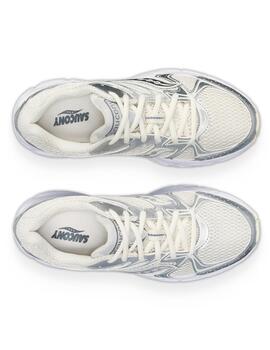 Zapatilla Saucony Ride Millenium Mujer Crema/Gris