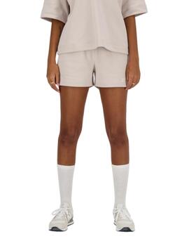 Short New Balance Mujer Crema