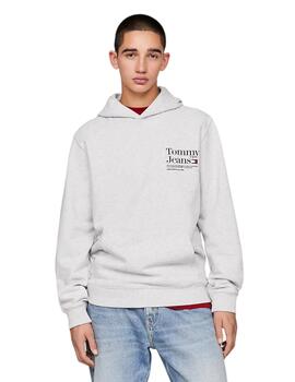 Sudadera Tommy Hilfiger Modern Gráfica Hombre Gris