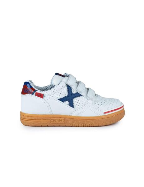 Zapatillas Munich G3 Kid Profit velcro blancas