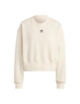 Sudadera Adidas Sin Capucha Mujer Beige