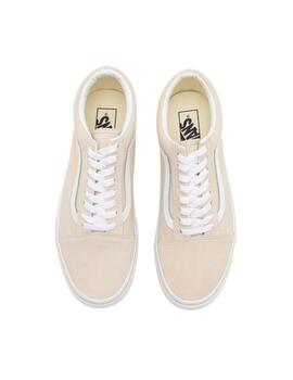  Zapatillas Vans Old Skool Platform Mujer Crema