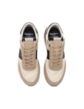 Zapatillas Pepe Jeans Buster Tape Hombre Beige