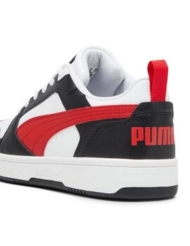 zapatillas Puma Rebound junior V6 Lo Roja