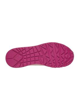 Zapatillas Skechers Uno 2 Much Fun Mujer Rosa