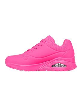 Zapatillas Skechers Uno Night Shades Mujer Fucsia