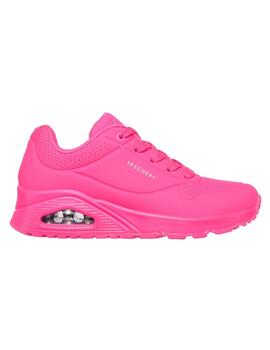 Zapatillas Skechers Uno Night Shades Mujer Fucsia