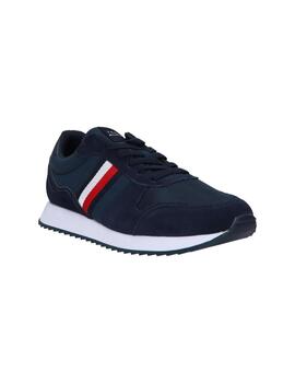 Zapatilla Tommy Runner Evo Mix Hombre Marino