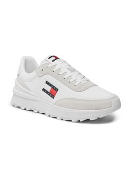 Zapatilla Tommy Technical Runner ESS Hombre Blanco