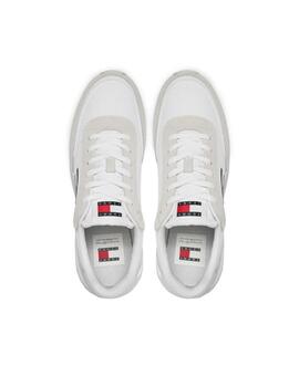 Zapatilla Tommy Technical Runner ESS Hombre Blanco