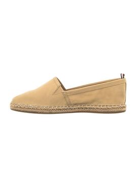 Alpargatas Tommy Flat Espadrille Mujer Camel