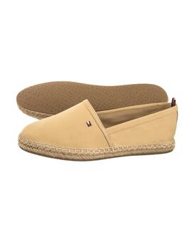 Alpargatas Tommy Flat Espadrille Mujer Camel