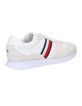 Zapatilla Tommy Runner Evo Mix Hombre Blanco