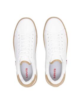 Zapatilla Levis Piper Hombre Regular White