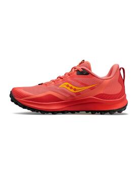 Zapatilla Saucony Peregrine 12 Mujer Coral