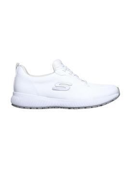 Zapatilla Skechers Work Squad Mujer Blanco