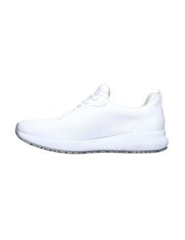 Zapatilla Skechers Work Squad Mujer Blanco