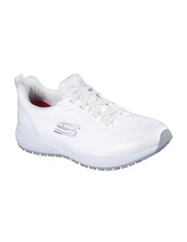 Zapatilla Skechers Work Squad Mujer Blanco