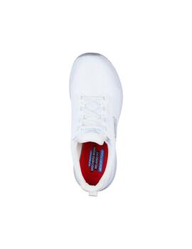 Zapatilla Skechers Work Squad Mujer Blanco