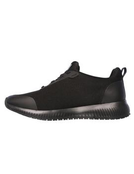 Zapatilla Skechers Work Squad Mujer Negro