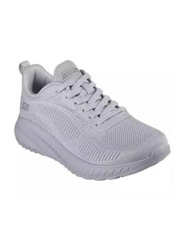 Zapatillas Skechers Bobs Squad Mujer Gris