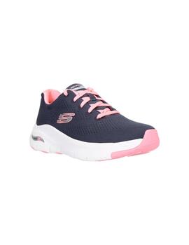 Zapatillas Skechers Arch Fit Big Appeal Mujer Azul