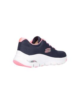 Zapatillas Skechers Arch Fit Big Appeal Mujer Azul