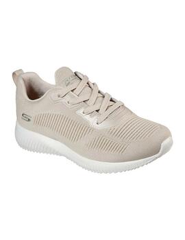 Zapatillas Skechers Bobs Squad Tough Talk Mujer Beige