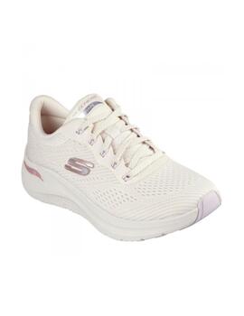 Zapatilla Skechers Arch Fit Big League Mujer Blanco