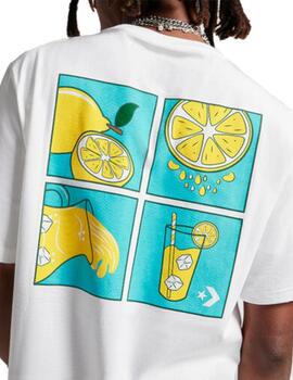 Camiseta Converse How to Lemonade Hombre Blanco