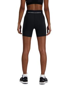 Mallas cortas New Balance Sport Short 5' Mujer Negro