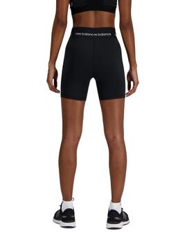 Mallas cortas New Balance Sport Short 5' Mujer Negro