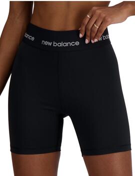 Mallas cortas New Balance Sport Short 5' Mujer Negro