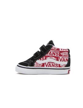 Zapatillas Vans Sk8-Mid Reissue Velcro Niño Rojo
