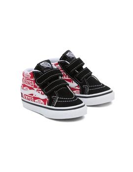 Sk8-Mid Reissue Velcro Niño Rojo