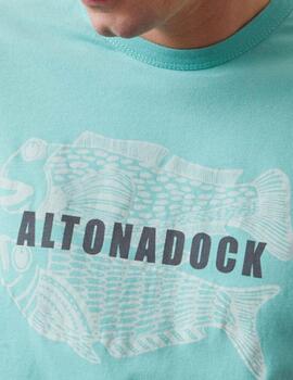 Camiseta Altonadock Hombre Aguamarina
