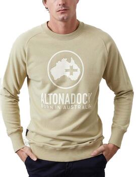 Sudadera sin capucha Altonadock Hombre Kaki