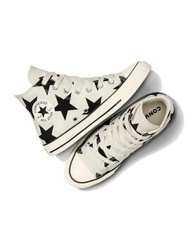 Zapatillas Converse Egret Black Mujer Estrellas