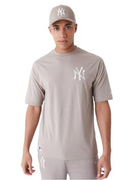 Camiseta New Era Hombre Beige