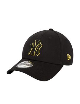 Gorra New Era Team Outline Unisex Negro