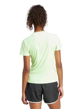 Camiseta Adidas Adizero Mujer Verde