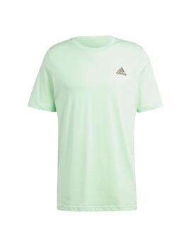 Camiseta Adidas Manga Corta Hombre Verde