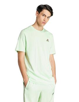 Camiseta Adidas Manga Corta Hombre Verde