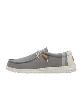 Zapatillas Hey Dude Wally Break Stich Hombre Gris